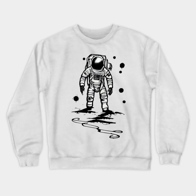astronaut Crewneck Sweatshirt by osmankose